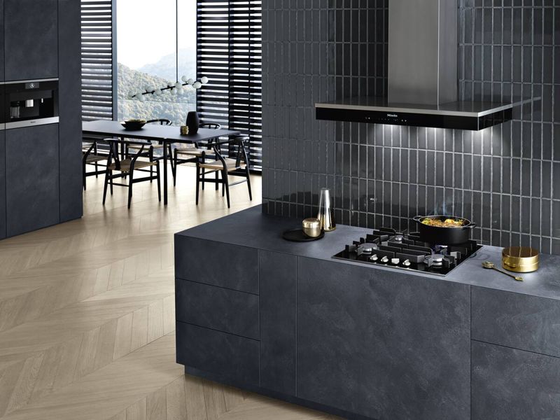 Miele KM 3010 G Stainless steel, model KM 3010 G — cooktops & rangetops specified and installed by iKitchen Cabinetry, view 4