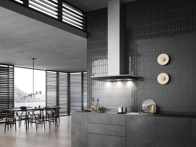 Miele DA 6698 W Puristic Edition 6000 Stainless steel, model DA 6698 W Puristic Edition 6000 — ventilation hoods specified and installed by iKitchen Cabinetry, view 4
