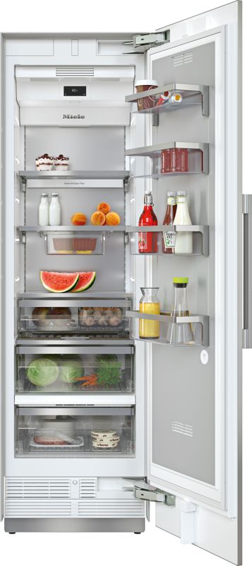 Miele 24" MasterCool refrigerator, model K 2602 SF — built-in refrigerators specified and installed by iKitchen Cabinetry