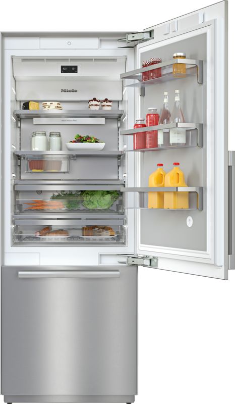 Miele 30" MasterCool bottom-mount unit, model KF 2802 SF — mastercool refrigeration specified and installed by iKitchen Cabinetry