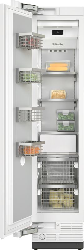 Miele 18" MasterCool Freezer, model F 2412 Vi — built-in freezers specified and installed by iKitchen Cabinetry