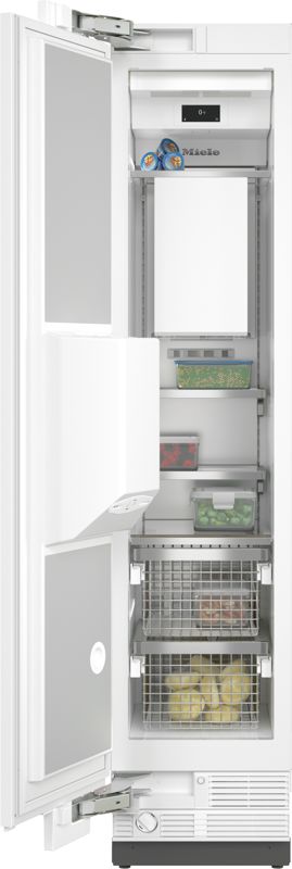 Miele 18" MasterCool freezer, model F 2472 Vi — built-in freezers specified and installed by iKitchen Cabinetry