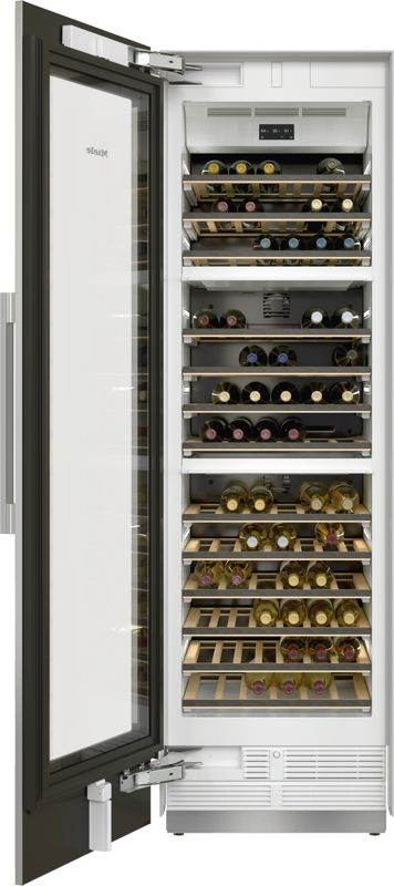 Miele 24" MasterCool wine refrigerator, model KWT 2612 SF — wine units specified and installed by iKitchen Cabinetry, view 2