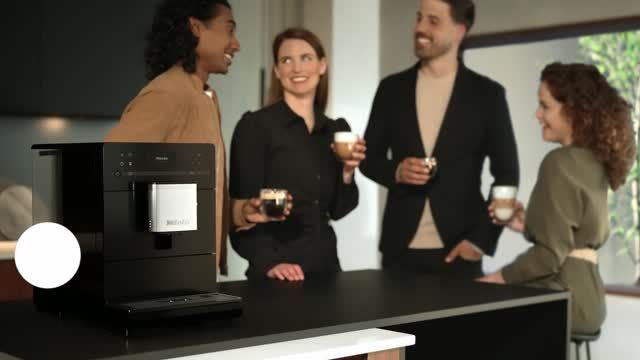 Miele CM 5310 Silence Obsidian Black, model CM 5310 Silence — countertop coffee machines specified and installed by iKitchen Cabinetry, view 5