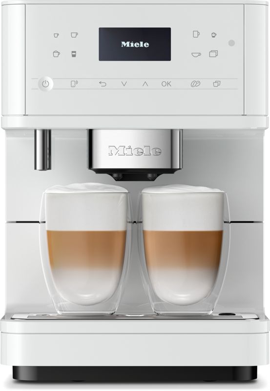 Miele CM 6160 MilkPerfection Lotus white, model CM 6160 MilkPerfection — countertop coffee machines specified and installed by iKitchen Cabinetry