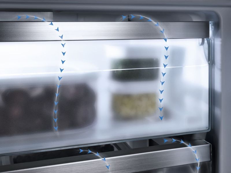 Miele 24" built-in bottom-mount unit, model KFN 7795 D — built-in bottom mounts specified and installed by iKitchen Cabinetry, view 6