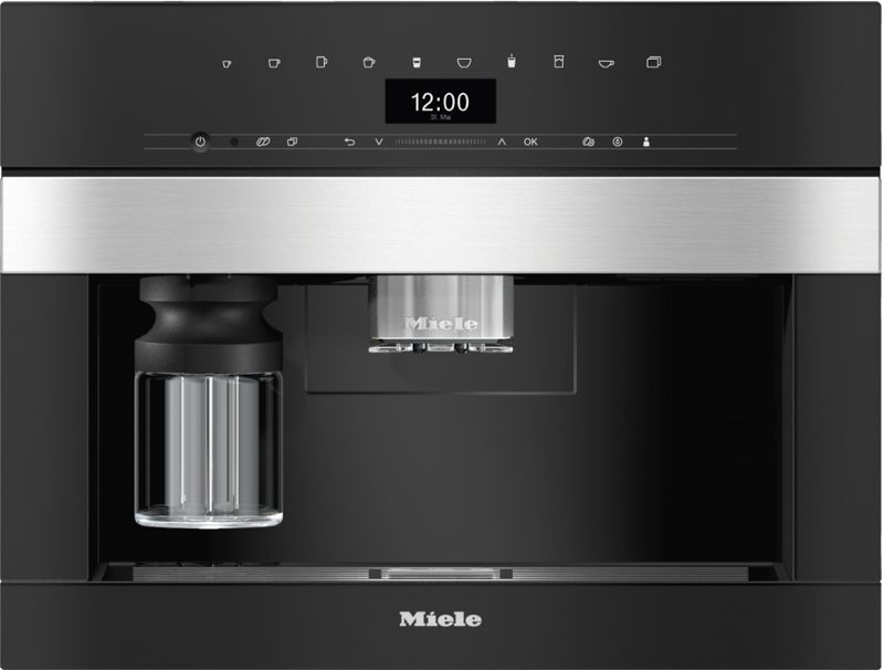 Miele Built-in coffee machine with DirectWater CVA 7445 Stainless steel/Clean Touch Steel, model CVA 7445 — built-in coffee machines specified and installed by iKitchen Cabinetry