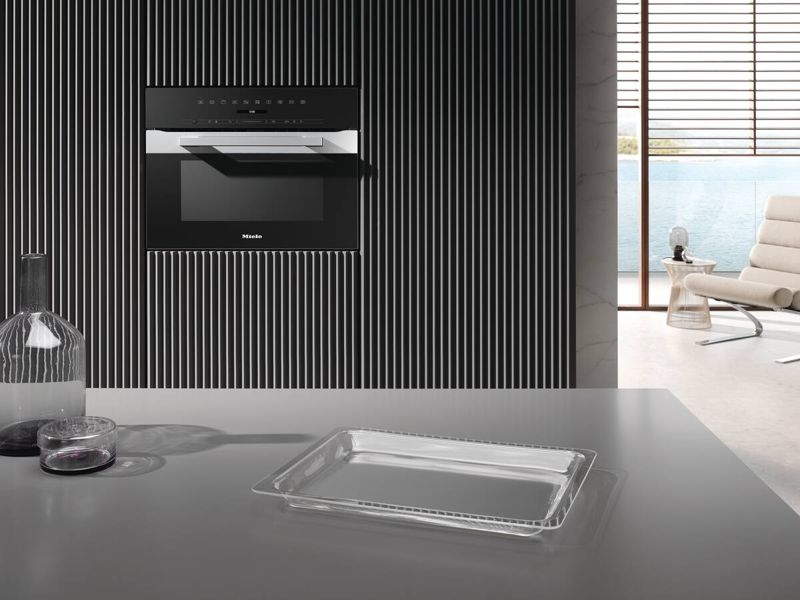 Miele 24" Compact Speed Oven, model H 7240 BM AM — ovens specified and installed by iKitchen Cabinetry, view 3