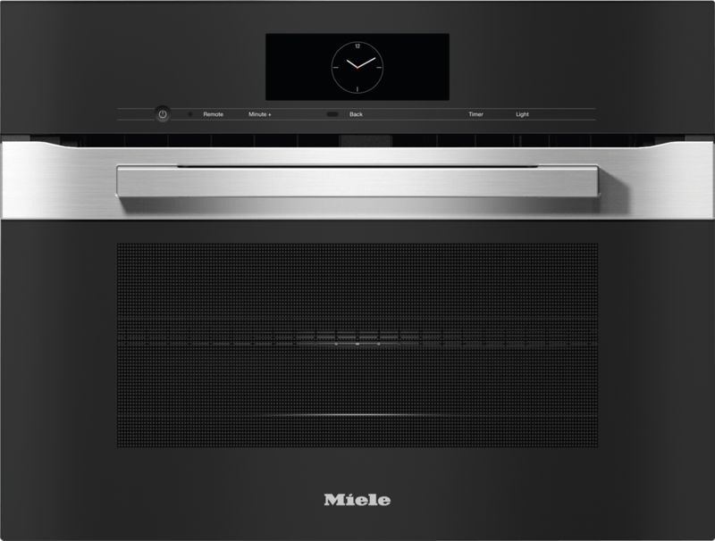 Miele 24" Compact Speed Oven H 7840 BM AM Stainless steel/Clean Touch Steel, model H 7840 BM AM — ovens specified and installed by iKitchen Cabinetry