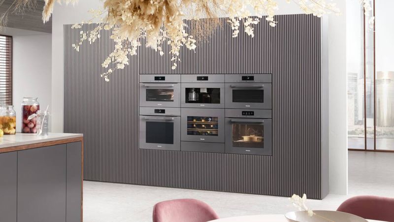Miele 24" Compact Speed Oven H 7840 BM AM Graphite Grey, model H 7840 BM AM — ovens specified and installed by iKitchen Cabinetry, view 5