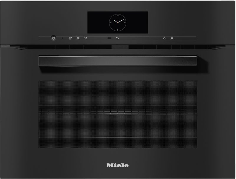 Miele 24" Compact Speed Oven H 7840 BM AM Obsidian Black, model H 7840 BM AM — ovens specified and installed by iKitchen Cabinetry, view 2
