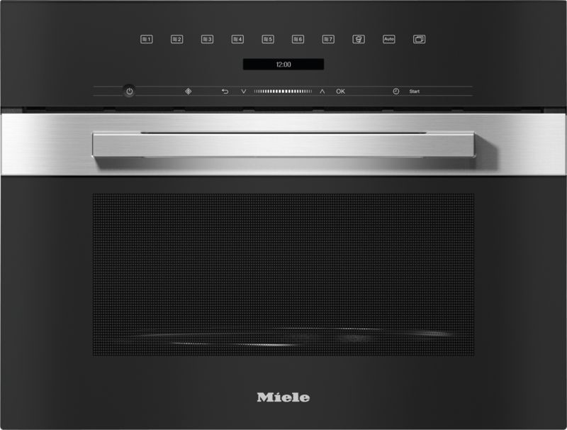 Miele Built-in microwave oven, 24" width, model M 7240 TC AM — microwave ovens specified and installed by iKitchen Cabinetry