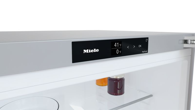 Miele 30" freestanding bottom-mount unit, model KFN 4776 ED — freestanding bottom mounts specified and installed by iKitchen Cabinetry, view 5