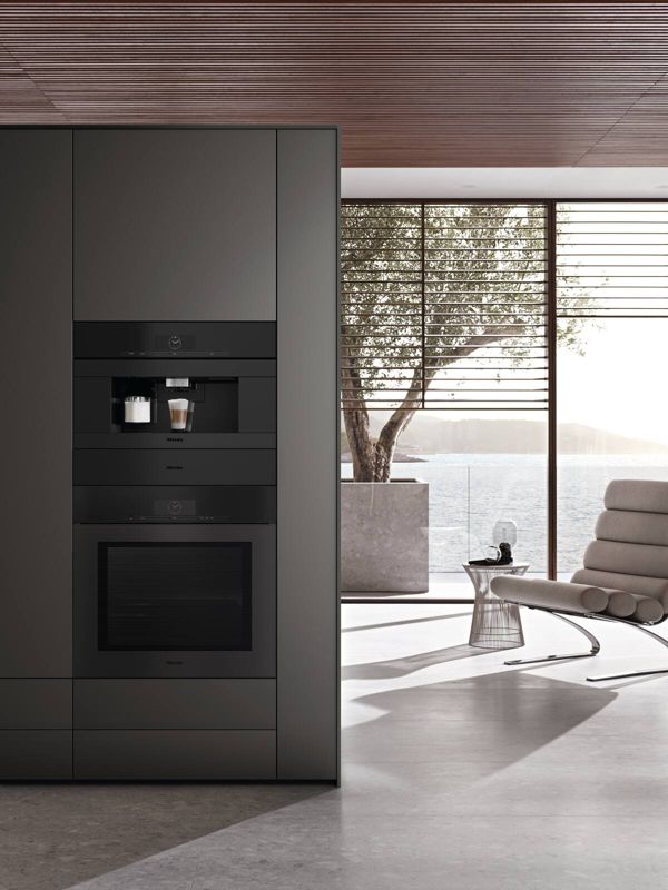 Miele 30" handleless oven H 7880 BPX Obsidian Black matte, model H 7880 BPX — ovens specified and installed by iKitchen Cabinetry, view 4