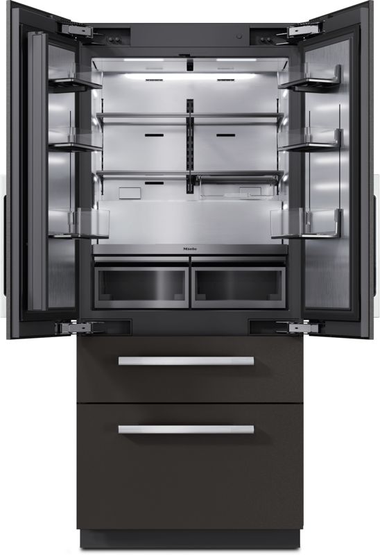 Miele 36" MasterCool bottom-mount unit, model KFMC 3846 FD — built-in bottom mounts specified and installed by iKitchen Cabinetry, view 2