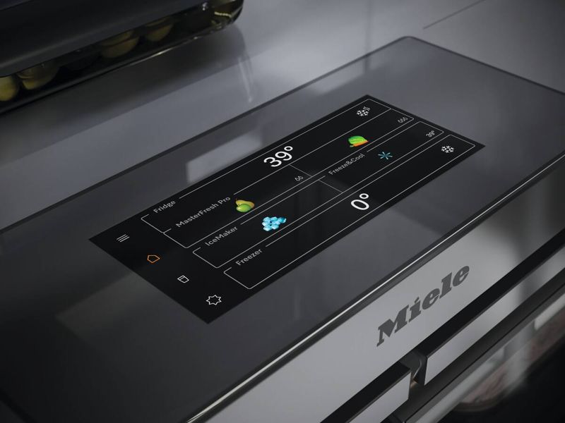 Miele 36" MasterCool bottom-mount unit, model KFMC 3846 FD — built-in bottom mounts specified and installed by iKitchen Cabinetry, view 6