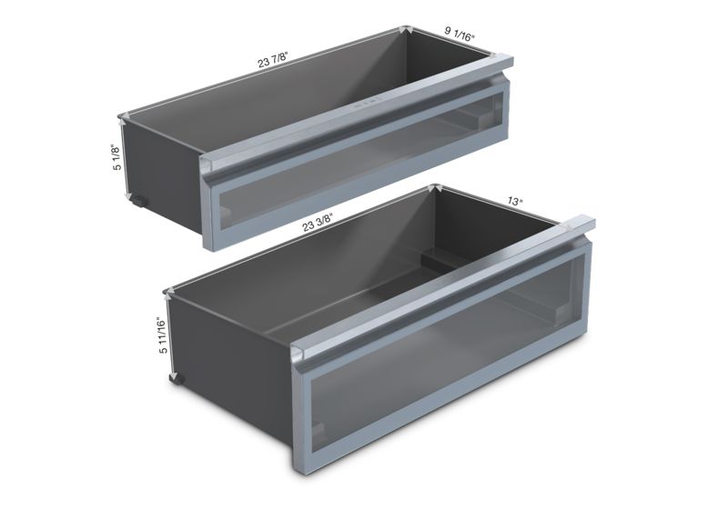 Miele 30" MasterCool bottom-mount unit KFMC 3632 L Compatible with furniture fronts, model KFMC 3632 L — built-in bottom mounts specified and installed by iKitchen Cabinetry, view 6