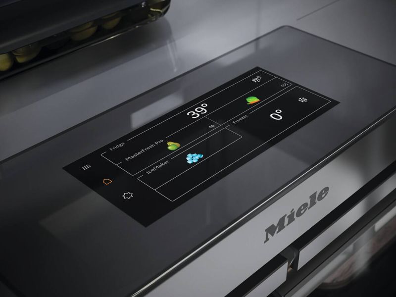 Miele 36" MasterCool bottom-mount unit, model KFMC 3642 R — built-in bottom mounts specified and installed by iKitchen Cabinetry, view 5