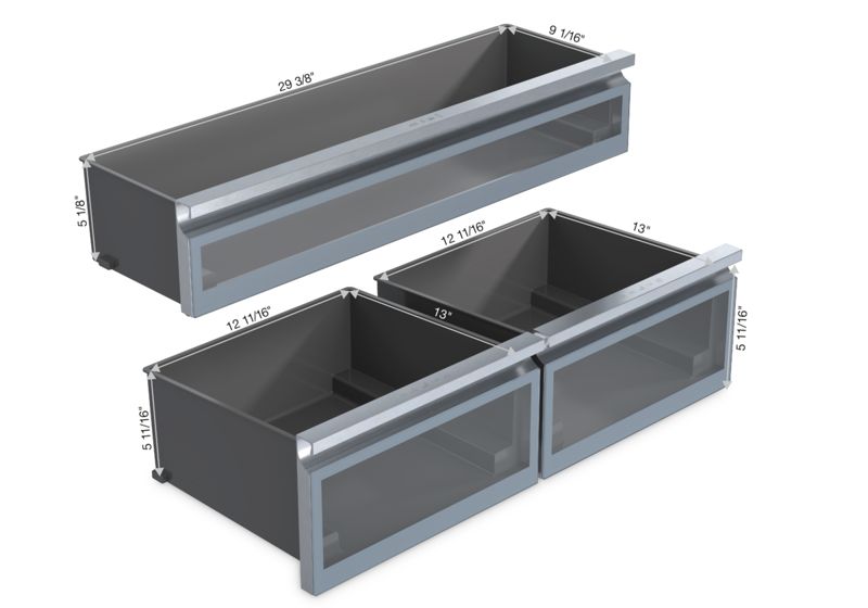 Miele 36" MasterCool bottom-mount unit, model KFMC 3642 L — built-in bottom mounts specified and installed by iKitchen Cabinetry, view 6