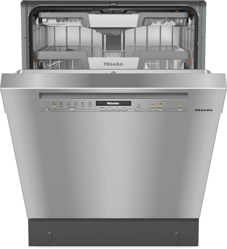 Miele G 7216 SCU CleanSteel front, model G 7216 SCU — dishwashers specified and installed by iKitchen Cabinetry