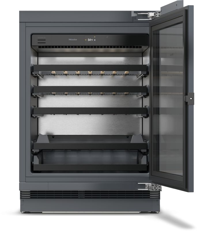 Miele 24" built-under wine refrigerator, model KWTUS 7172 F — wine units specified and installed by iKitchen Cabinetry, view 2