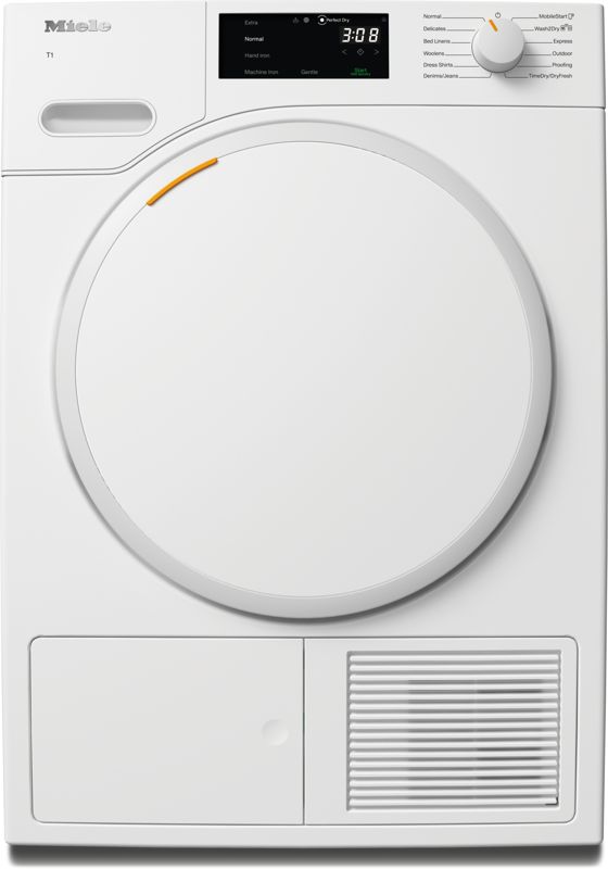 Miele T1 Heat-Pump Dryer TXB360WP, model TXB360WP — heat-pump dryers specified and installed by iKitchen Cabinetry