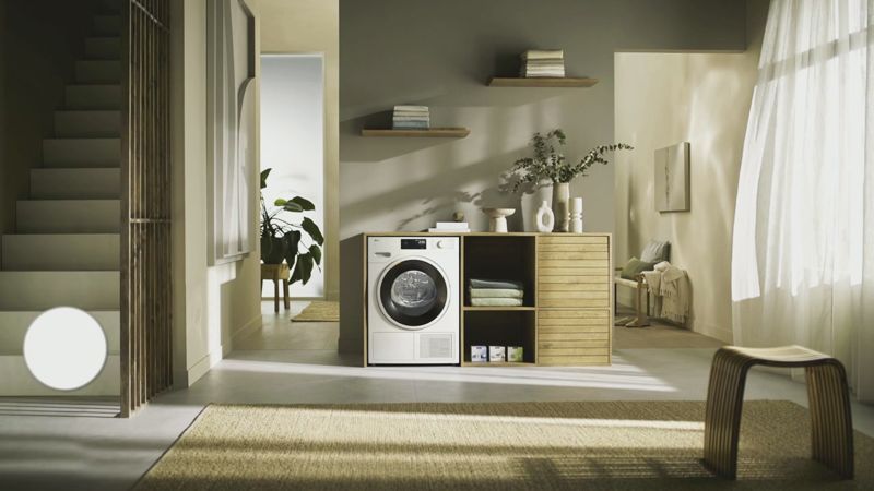 Miele T1 Heat-Pump Dryer TXF360WP, model TXF360WP — heat-pump dryers specified and installed by iKitchen Cabinetry, view 3