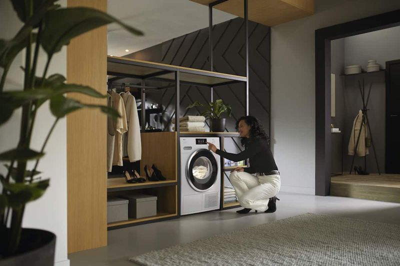 Miele T1 Heat-Pump Dryer TXR960WP Eco&Steam, model TXR960WP Eco&Steam — heat-pump dryers specified and installed by iKitchen Cabinetry, view 6