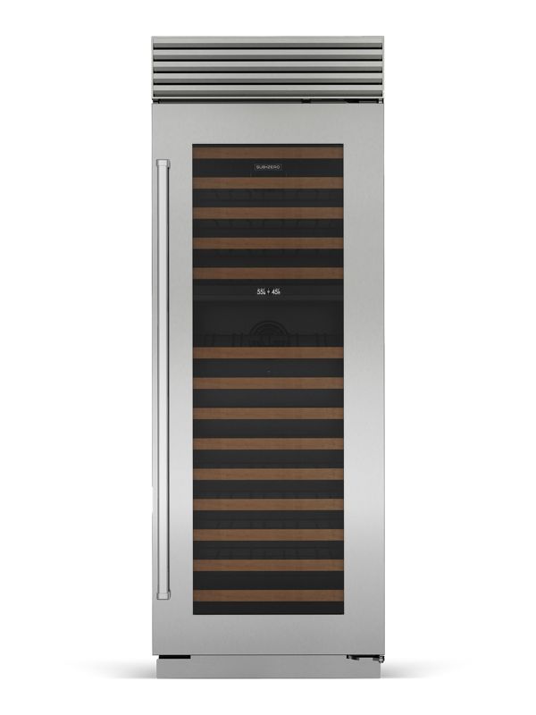 Sub-Zero Classic Wine Storage, model CL50WG — wine storage specified and installed by iKitchen Cabinetry