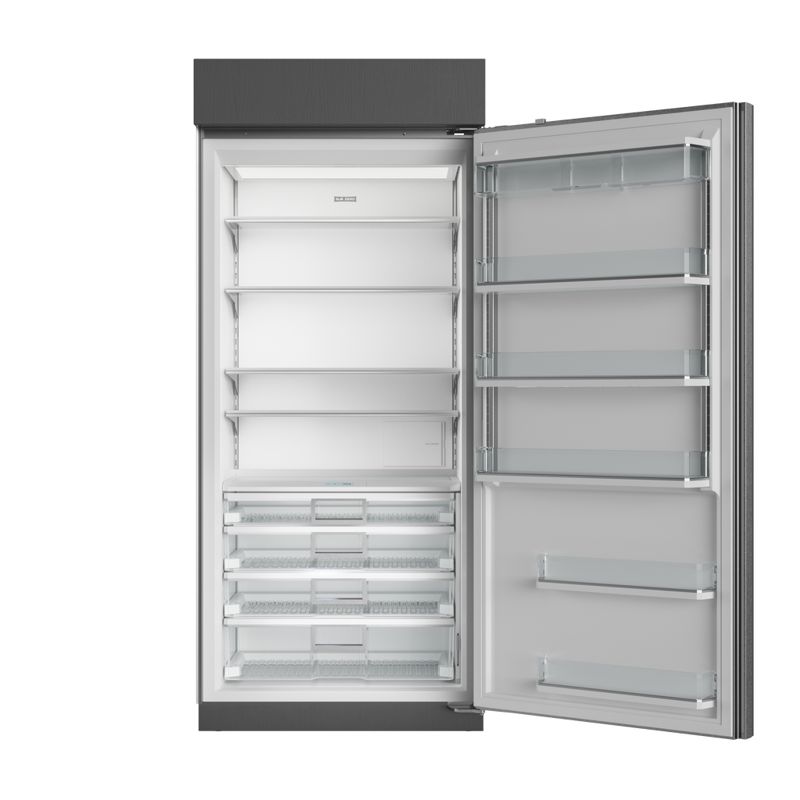 Sub-Zero 36" Classic Refrigerator, model CL3650R/S/T/R — column refrigeration specified and installed by iKitchen Cabinetry, view 2