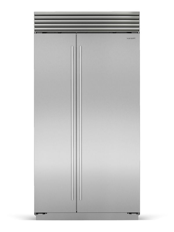 Sub-Zero Classic Side-by-Side Refrigerator/Freezer, model CL50S — side-by-side specified and installed by iKitchen Cabinetry