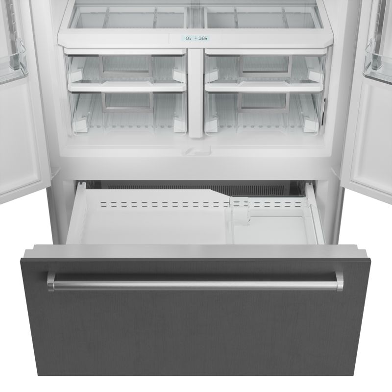 Sub-Zero 42" Classic French Door Refrigerator/Freezer - Panel Ready, model CL4250UFD/O — french doors specified and installed by iKitchen Cabinetry, view 3