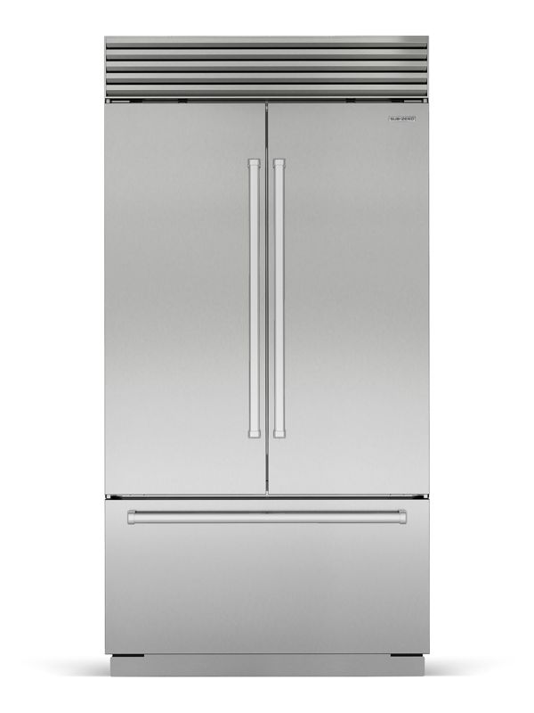 Sub-Zero 42" Classic French Door Refrigerator/Freezer with Internal Dispenser, model CL4250UFDID/S/P — french doors specified and installed by iKitchen Cabinetry