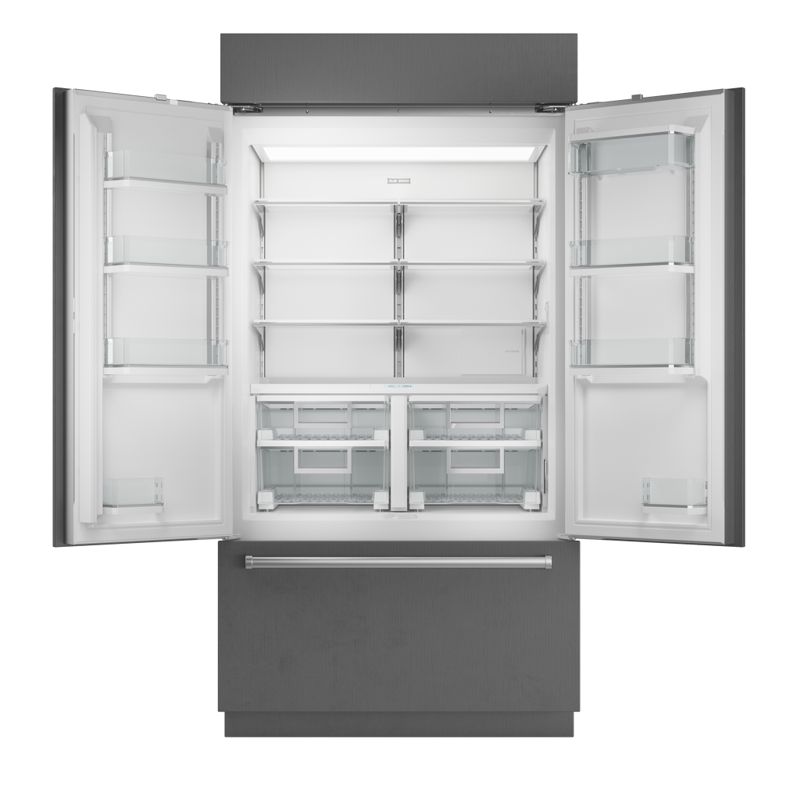 Sub-Zero 42" Classic French Door Refrigerator/Freezer with Internal Dispenser, model CL4250UFDID/S/T — french doors specified and installed by iKitchen Cabinetry, view 2