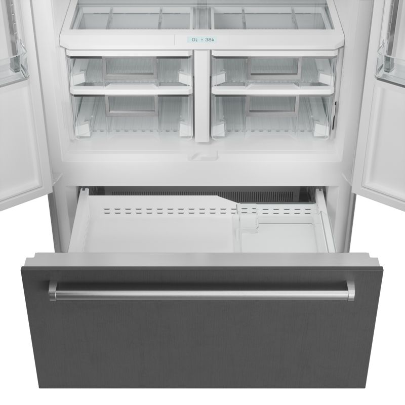 Sub-Zero 42" Classic French Door Refrigerator/Freezer with Internal Dispenser, model CL4250UFDID/S/T — french doors specified and installed by iKitchen Cabinetry, view 3