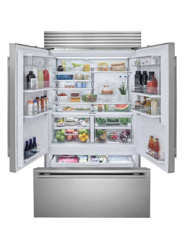 Sub-Zero 48" Classic French Door Refrigerator/Freezer, model CL4850UFD/S/P — french doors specified and installed by iKitchen Cabinetry, view 6