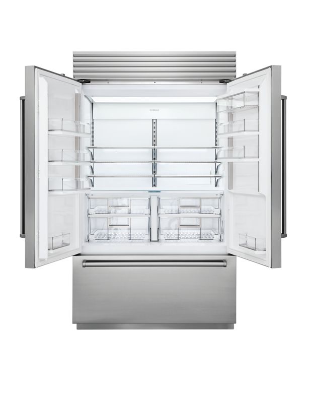 Sub-Zero 48" Classic French Door Refrigerator/Freezer with Internal Dispenser, model CL4850UFDID/S/T — french doors specified and installed by iKitchen Cabinetry, view 3