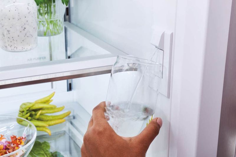Sub-Zero 48" Classic French Door Refrigerator/Freezer with Internal Dispenser, model CL4850UFDID/S/T — french doors specified and installed by iKitchen Cabinetry, view 4