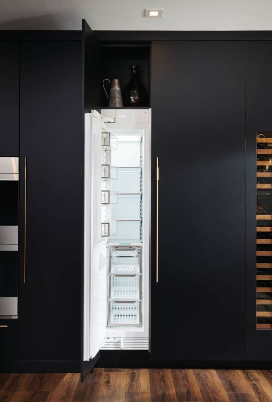 Sub-Zero 18" Designer Column Freezer with Ice Maker - Panel Ready, model DEC1850FI/L — column freezer specified and installed by iKitchen Cabinetry, view 5