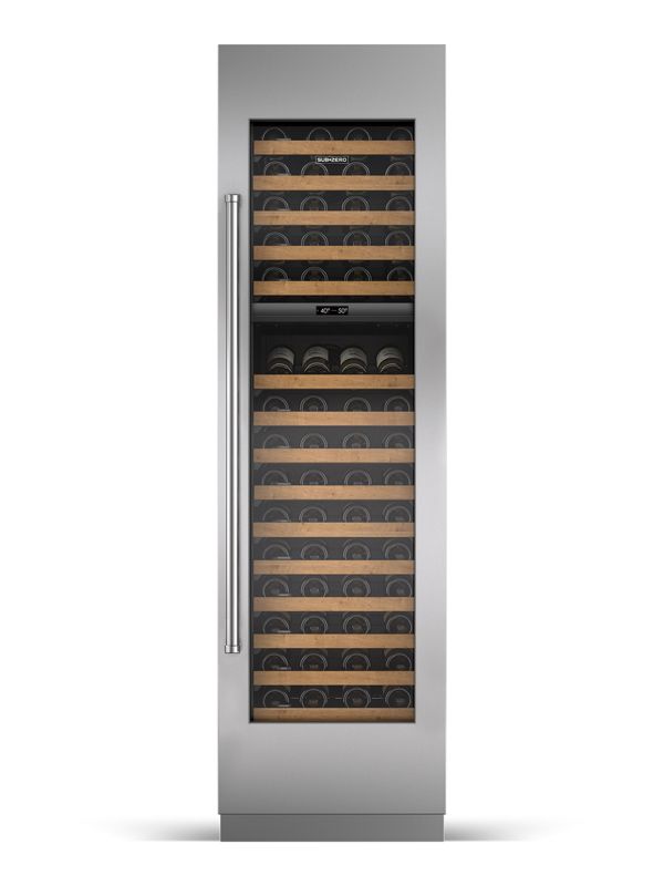 Sub-Zero 24" Designer Wine Storage - Panel Ready, model DEC2450WA/R — wine storage specified and installed by iKitchen Cabinetry