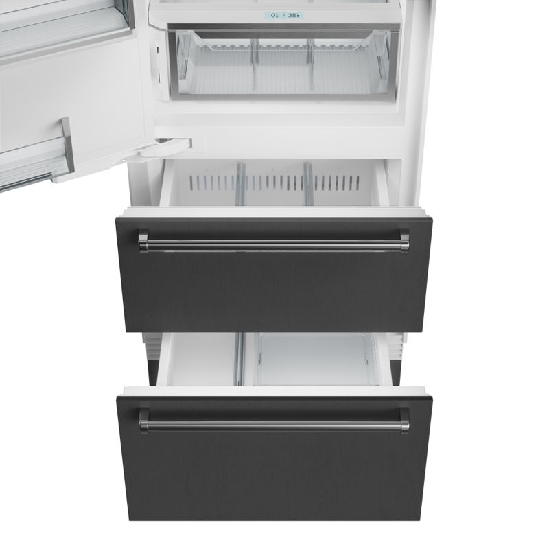 Sub-Zero 30" Designer Over-and-Under Refrigerator/Freezer with Ice Maker - Panel Ready, model DET3050CI/L — over-and-under specified and installed by iKitchen Cabinetry, view 5