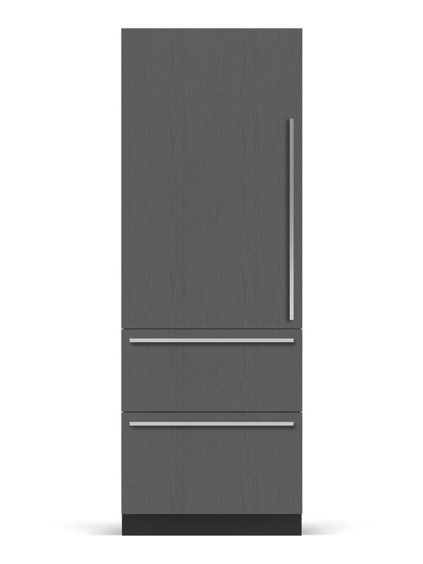 Sub-Zero 30" Designer Over-and-Under Freezer with Ice Maker - Panel Ready, model DET3050FI/L — over-and-under specified and installed by iKitchen Cabinetry, view 3