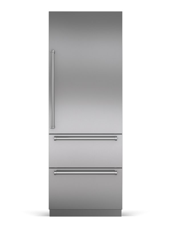 Sub-Zero 30" Designer Over-and-Under Refrigerator - Panel Ready, model DET3050R/R — over-and-under specified and installed by iKitchen Cabinetry