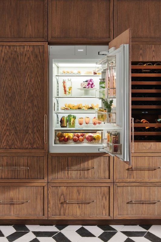 Sub-Zero 30" Designer Over-and-Under Refrigerator with Internal Dispenser - Panel Ready, model DET3050RID/L — over-and-under specified and installed by iKitchen Cabinetry, view 6