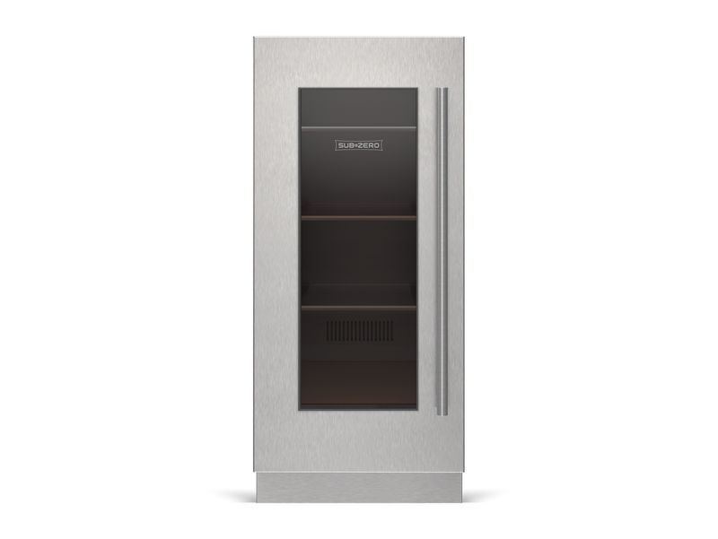 Sub-Zero 15" Designer Undercounter Beverage Center - Panel Ready, model DEU1550BA/L — undercounter refrigeration specified and installed by iKitchen Cabinetry