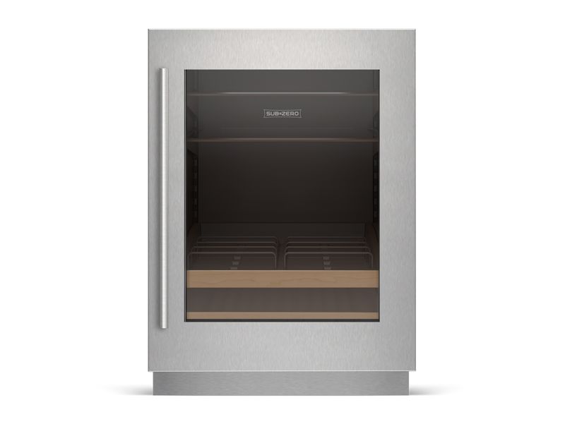 Sub-Zero 24" Designer Undercounter Beverage Center - Panel Ready, model DEU2450BG/R — undercounter refrigeration specified and installed by iKitchen Cabinetry, view 2