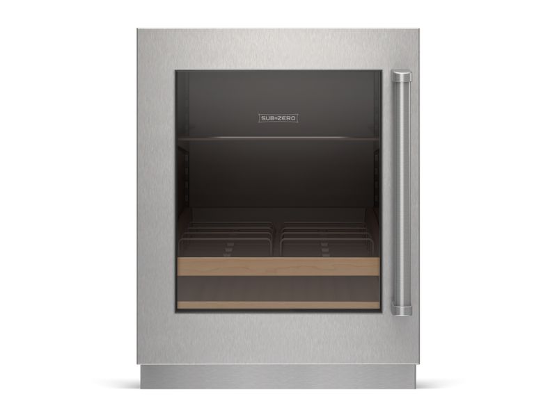 Sub-Zero 24" Designer Undercounter ADA Height Beverage Center - Panel Ready, model DEU2450BG/ADA/L — undercounter refrigeration specified and installed by iKitchen Cabinetry, view 2
