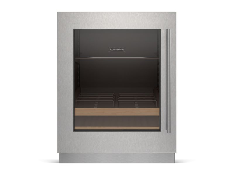 Sub-Zero 24" Designer Undercounter ADA Height Beverage Center - Panel Ready, model DEU2450BG/ADA/L — undercounter refrigeration specified and installed by iKitchen Cabinetry, view 3