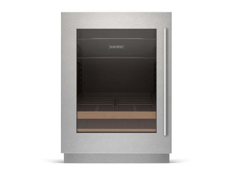 Sub-Zero 24" Designer Undercounter Beverage Center - Panel Ready, model DEU2450BA/L — undercounter refrigeration specified and installed by iKitchen Cabinetry, view 2