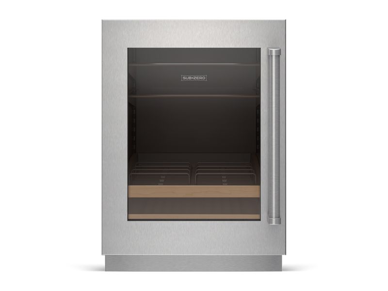 Sub-Zero 24" Designer Undercounter Beverage Center - Panel Ready, model DEU2450BA/L — undercounter refrigeration specified and installed by iKitchen Cabinetry, view 3